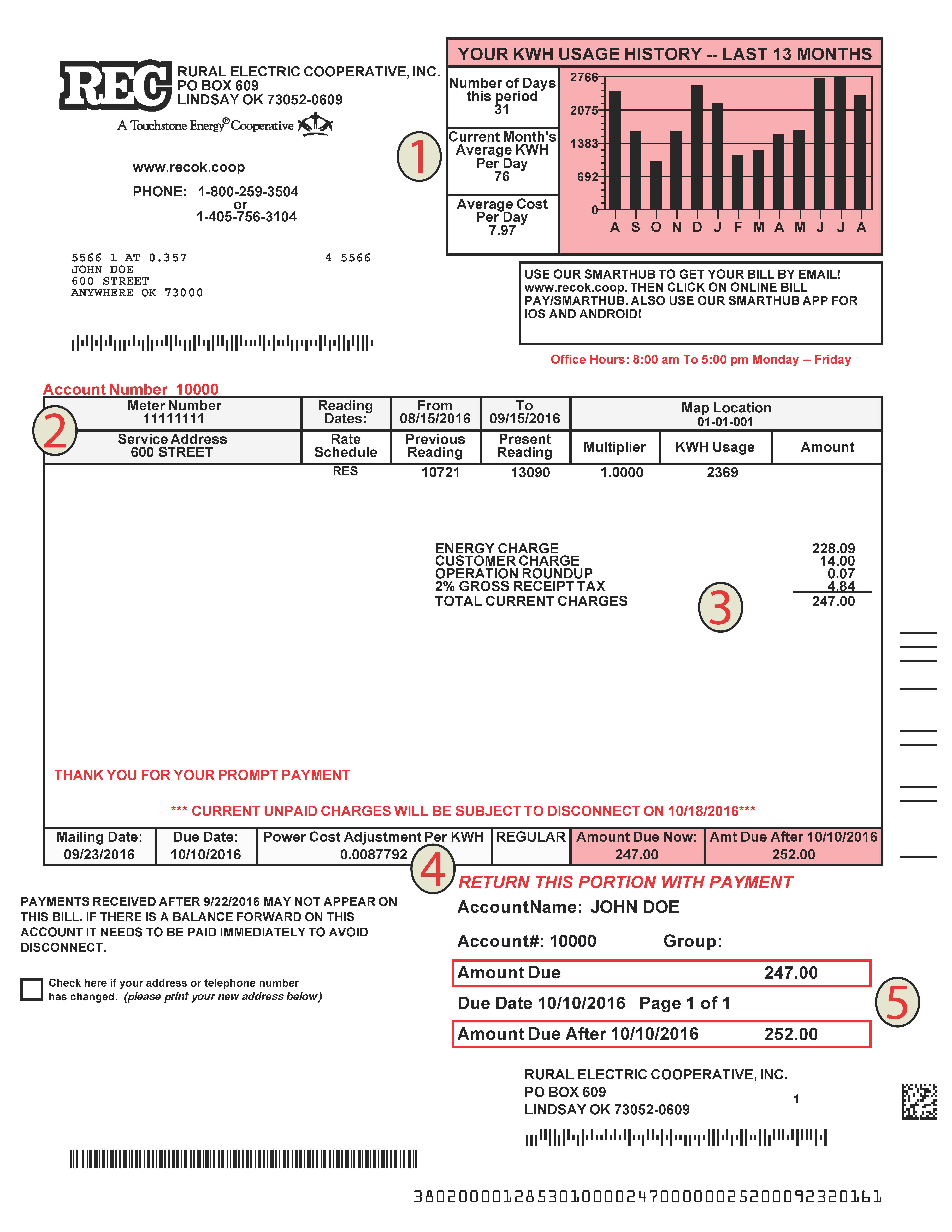 Sample Bill