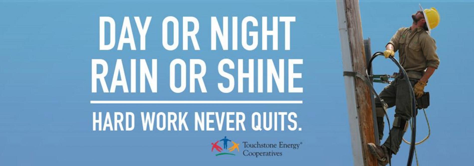 Hard work never quits